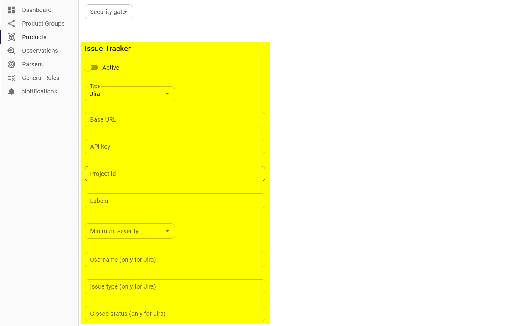 Issue tracker integration